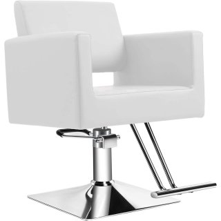 Olakula Barber Chair Salon Chair – Ultra-Comfort Foam Cushion Hair Cutting Chair for Barbershop, Hair Salon & Styling Studio(White) Olakula Barber Chair Salon Chair – Ultra-Comfort Foam Cushion Hair Cutting Chair for Barbershop, Hair Salon & Styling Studio(White)